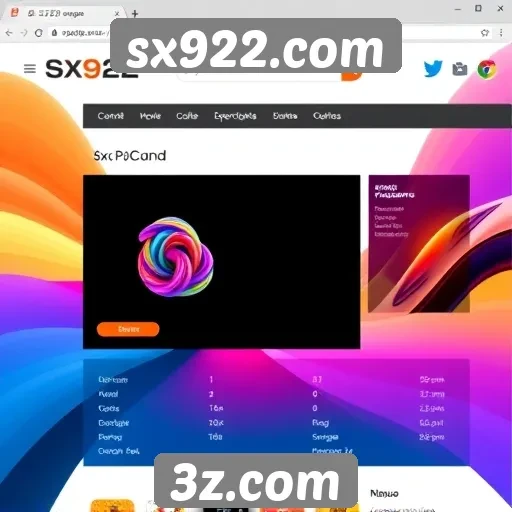 Interface do usuário do site sx922.com é amigável